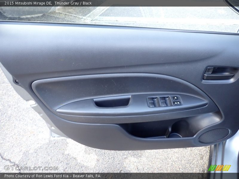 Thunder Gray / Black 2015 Mitsubishi Mirage DE