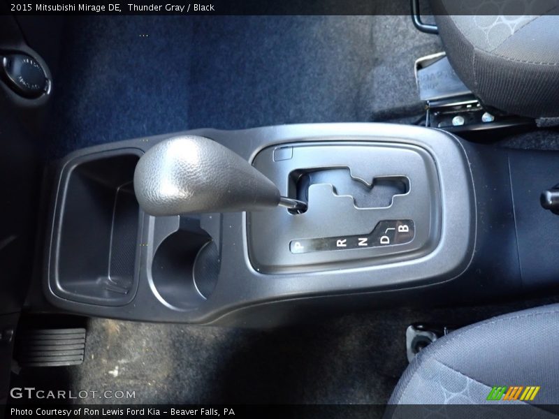 Thunder Gray / Black 2015 Mitsubishi Mirage DE