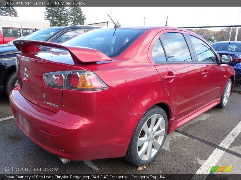 Rally Red / Black 2015 Mitsubishi Lancer GT