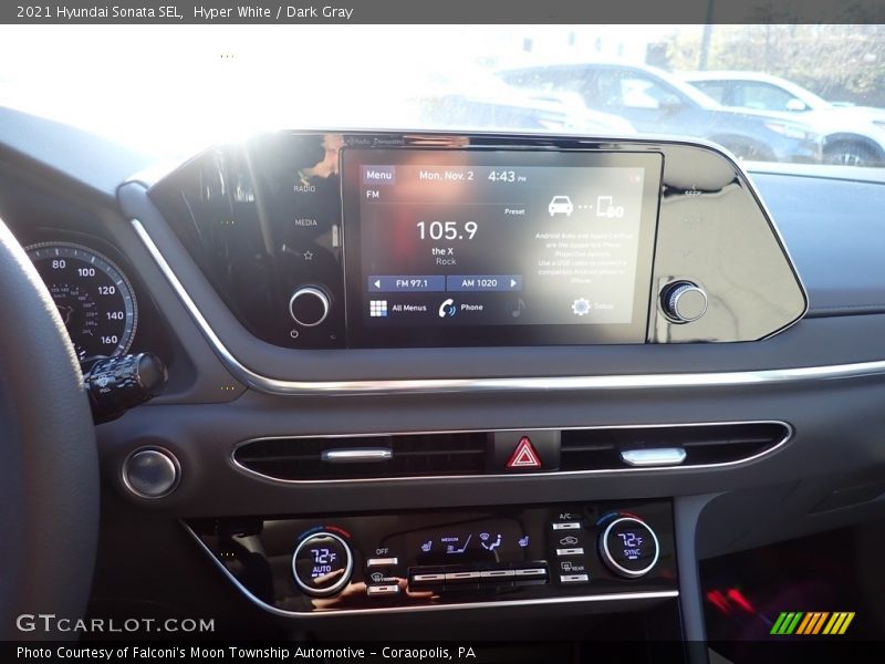 Hyper White / Dark Gray 2021 Hyundai Sonata SEL