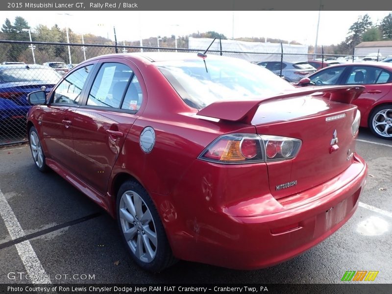 Rally Red / Black 2015 Mitsubishi Lancer GT