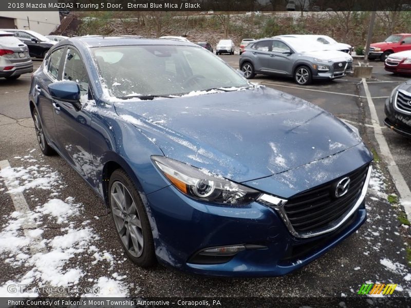 Eternal Blue Mica / Black 2018 Mazda MAZDA3 Touring 5 Door