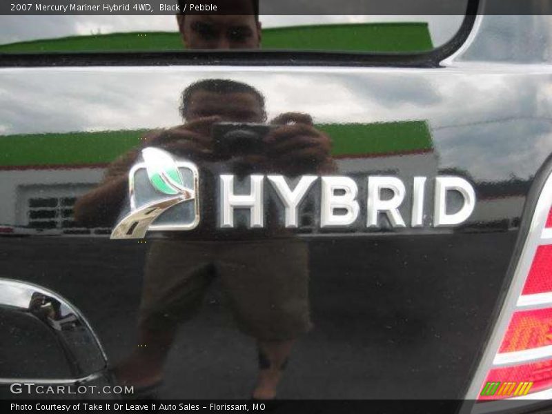 Black / Pebble 2007 Mercury Mariner Hybrid 4WD