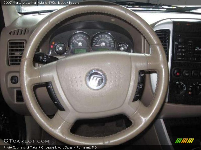 Black / Pebble 2007 Mercury Mariner Hybrid 4WD