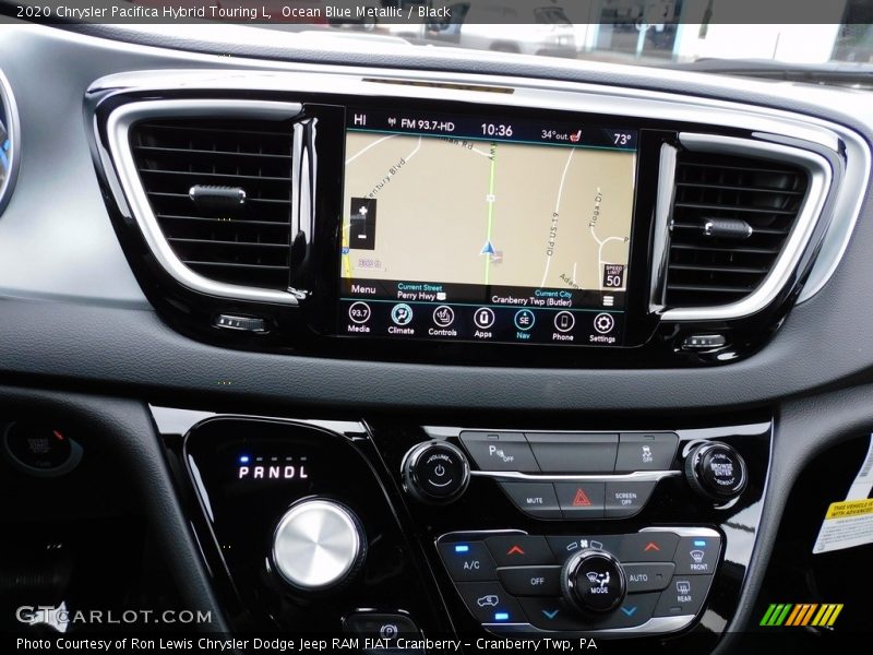 Navigation of 2020 Pacifica Hybrid Touring L