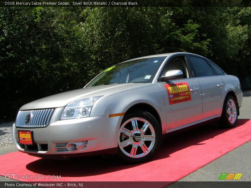 Silver Birch Metallic / Charcoal Black 2008 Mercury Sable Premier Sedan
