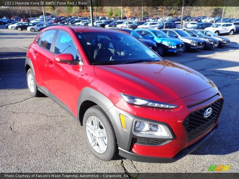 Pulse Red / Black 2021 Hyundai Kona SE AWD