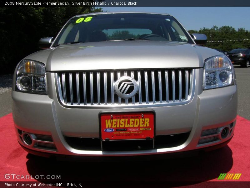 Silver Birch Metallic / Charcoal Black 2008 Mercury Sable Premier Sedan