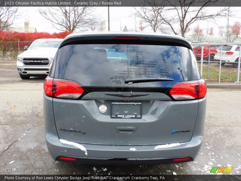Ceramic Grey / Rodeo Red 2020 Chrysler Pacifica Hybrid Limited