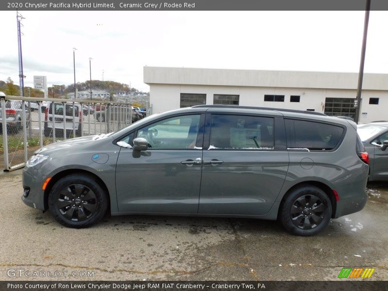 Ceramic Grey / Rodeo Red 2020 Chrysler Pacifica Hybrid Limited