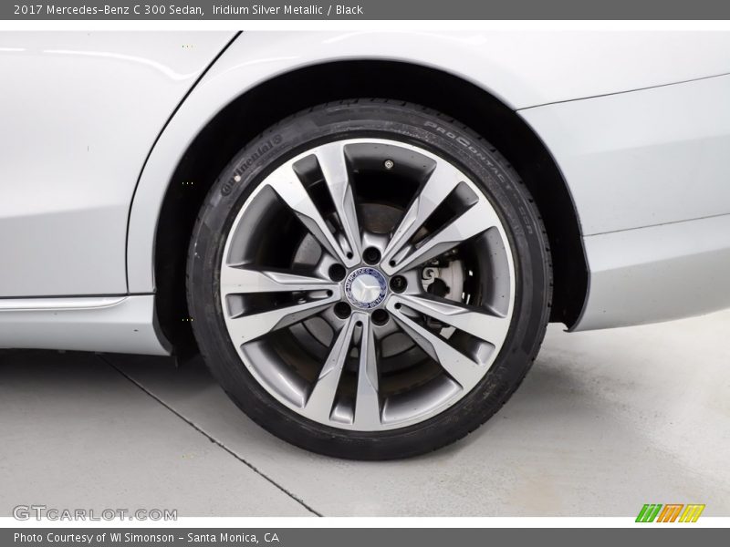 Iridium Silver Metallic / Black 2017 Mercedes-Benz C 300 Sedan