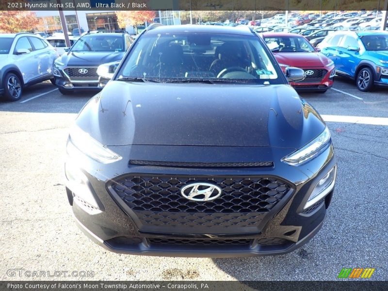 Ultra Black / Black 2021 Hyundai Kona SEL AWD