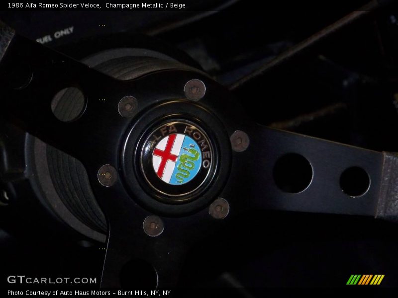 Champagne Metallic / Beige 1986 Alfa Romeo Spider Veloce