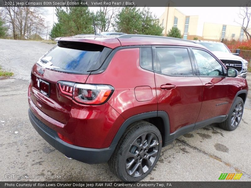 Velvet Red Pearl / Black 2021 Jeep Compass 80th Special Edition 4x4