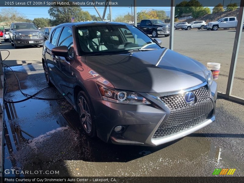 Nebula Gray Pearl / Black 2015 Lexus CT 200h F Sport Hybrid