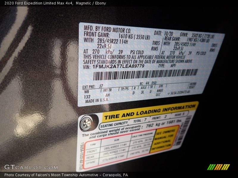 Magnetic / Ebony 2020 Ford Expedition Limited Max 4x4