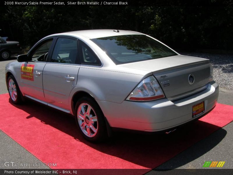 Silver Birch Metallic / Charcoal Black 2008 Mercury Sable Premier Sedan