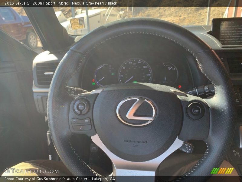 Nebula Gray Pearl / Black 2015 Lexus CT 200h F Sport Hybrid
