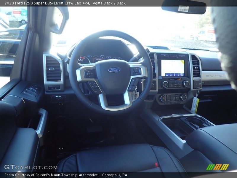 Agate Black / Black 2020 Ford F250 Super Duty Lariat Crew Cab 4x4