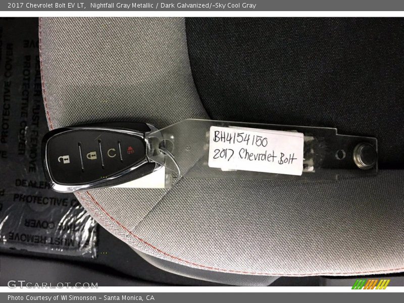 Nightfall Gray Metallic / Dark Galvanized/­Sky Cool Gray 2017 Chevrolet Bolt EV LT