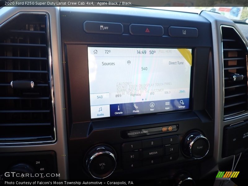 Agate Black / Black 2020 Ford F250 Super Duty Lariat Crew Cab 4x4