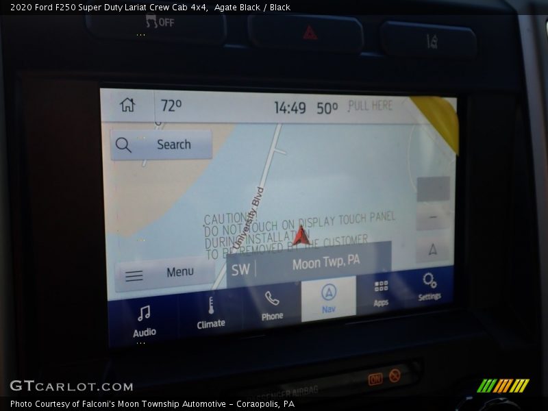 Agate Black / Black 2020 Ford F250 Super Duty Lariat Crew Cab 4x4