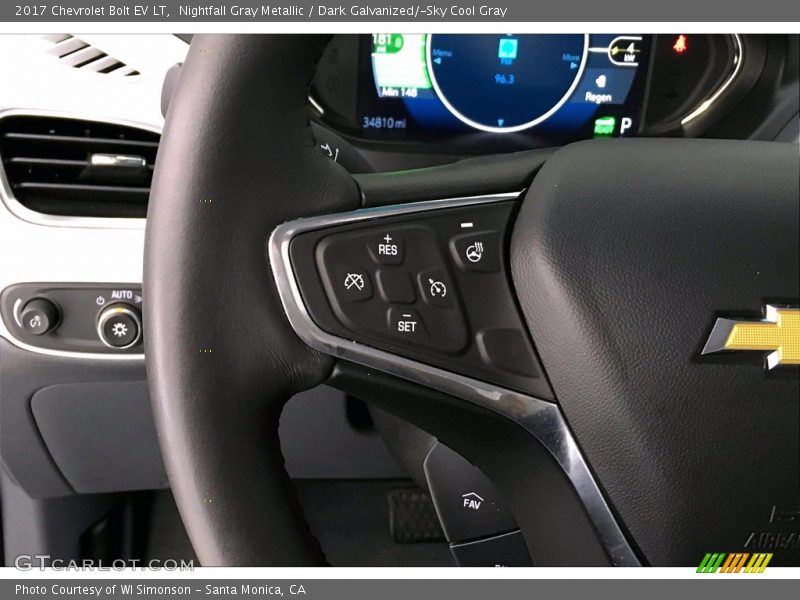 Nightfall Gray Metallic / Dark Galvanized/­Sky Cool Gray 2017 Chevrolet Bolt EV LT