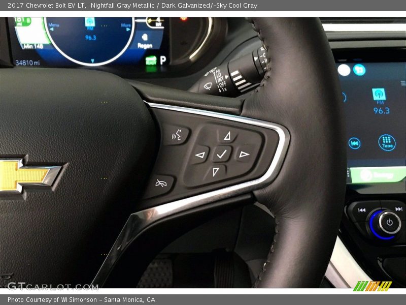 Nightfall Gray Metallic / Dark Galvanized/­Sky Cool Gray 2017 Chevrolet Bolt EV LT