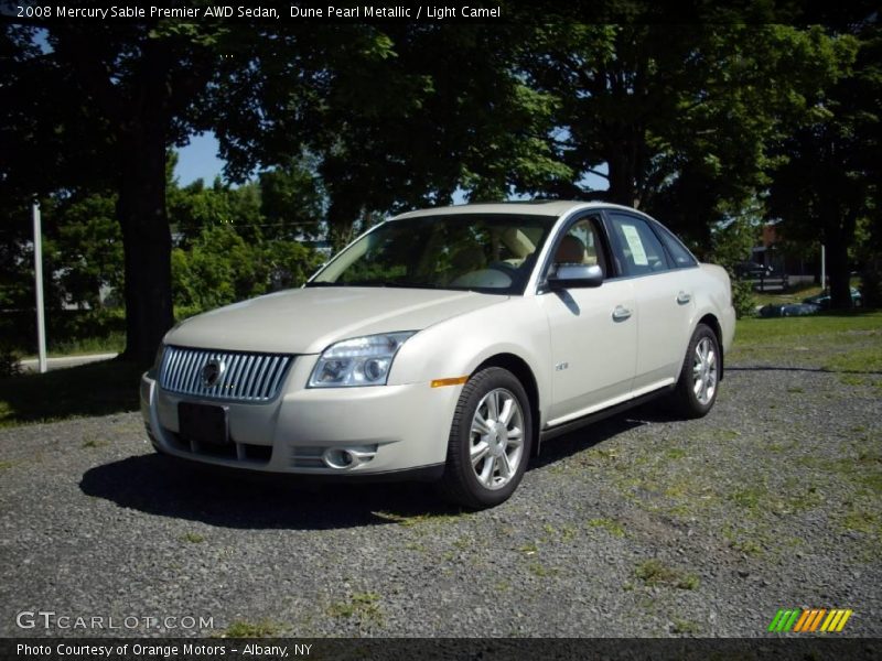 Dune Pearl Metallic / Light Camel 2008 Mercury Sable Premier AWD Sedan