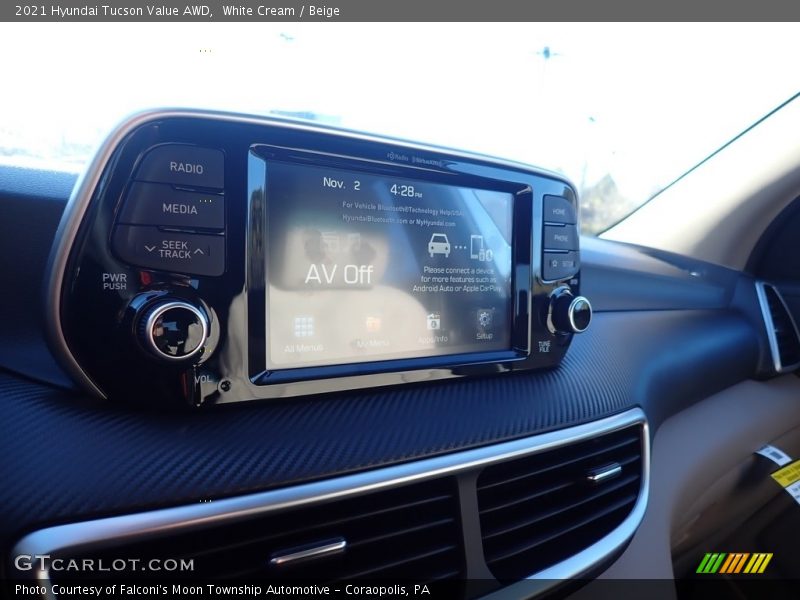 White Cream / Beige 2021 Hyundai Tucson Value AWD