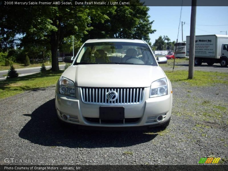 Dune Pearl Metallic / Light Camel 2008 Mercury Sable Premier AWD Sedan