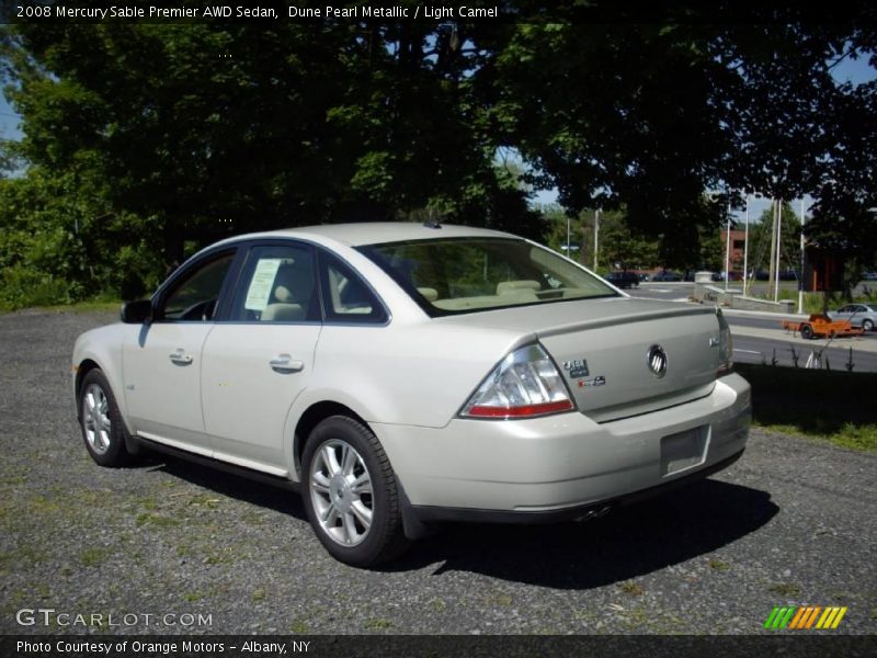 Dune Pearl Metallic / Light Camel 2008 Mercury Sable Premier AWD Sedan