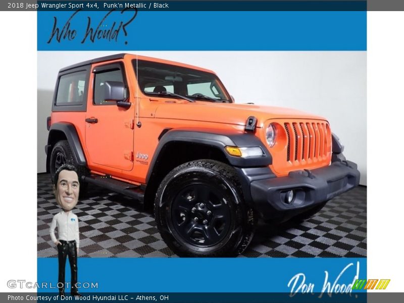 Punk'n Metallic / Black 2018 Jeep Wrangler Sport 4x4