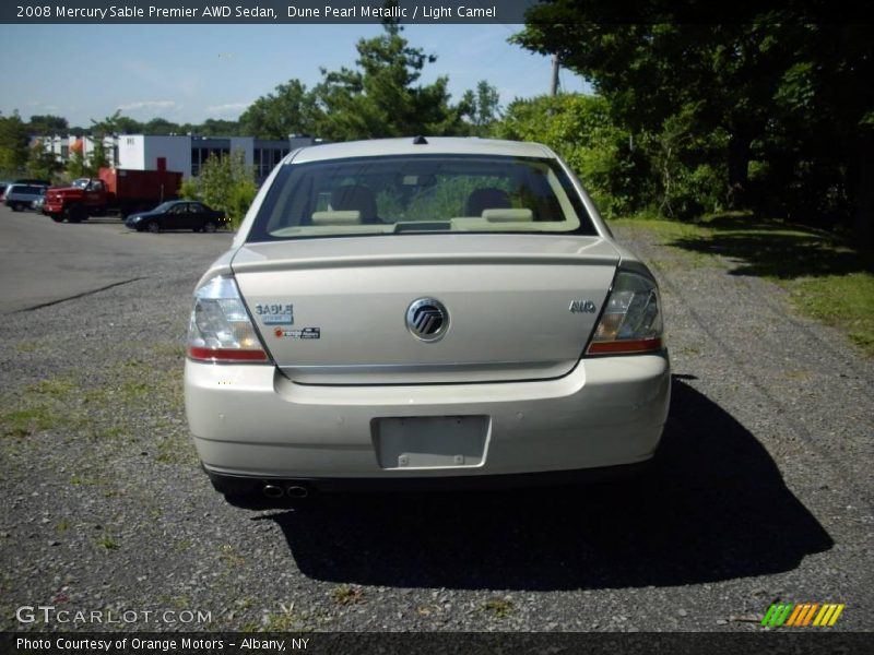 Dune Pearl Metallic / Light Camel 2008 Mercury Sable Premier AWD Sedan