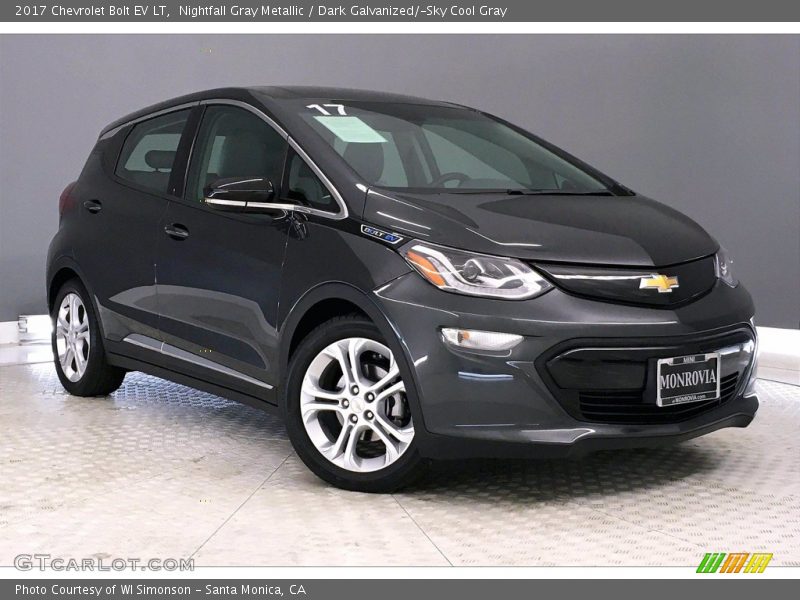Nightfall Gray Metallic / Dark Galvanized/­Sky Cool Gray 2017 Chevrolet Bolt EV LT