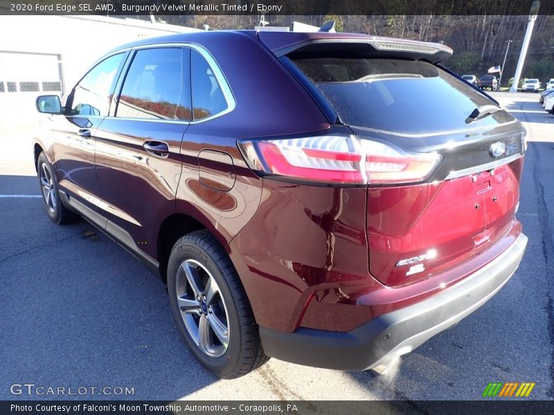 Burgundy Velvet Metallic Tinted / Ebony 2020 Ford Edge SEL AWD