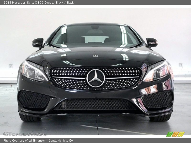 Black / Black 2018 Mercedes-Benz C 300 Coupe