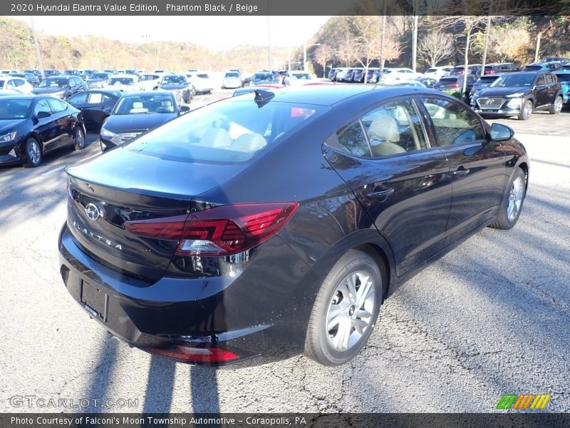 Phantom Black / Beige 2020 Hyundai Elantra Value Edition