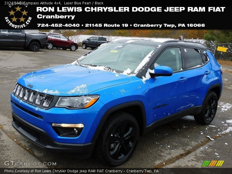 Laser Blue Pearl / Black 2021 Jeep Compass Altitude 4x4