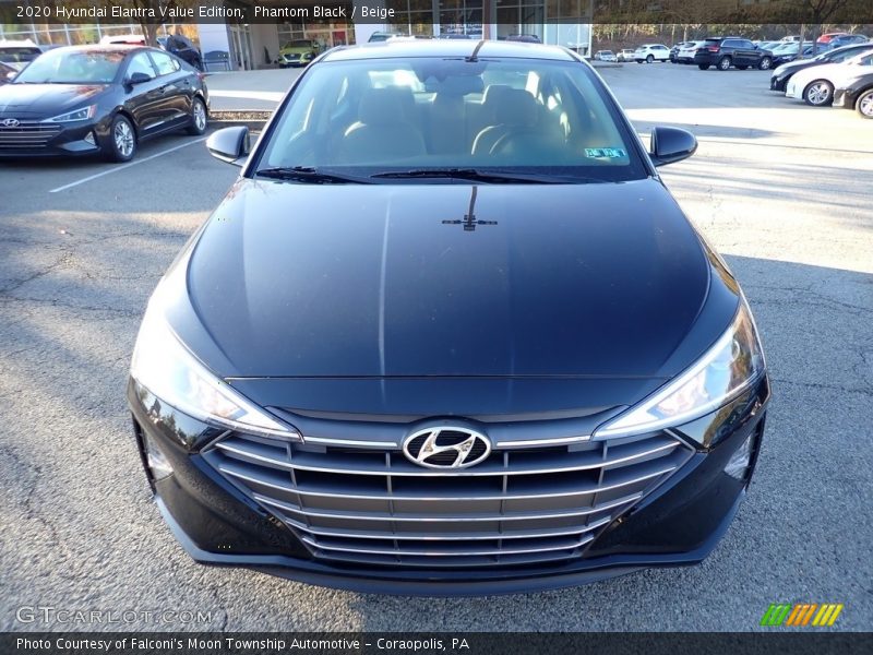 Phantom Black / Beige 2020 Hyundai Elantra Value Edition