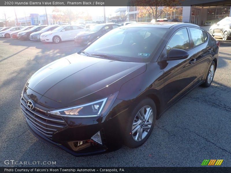 Phantom Black / Beige 2020 Hyundai Elantra Value Edition