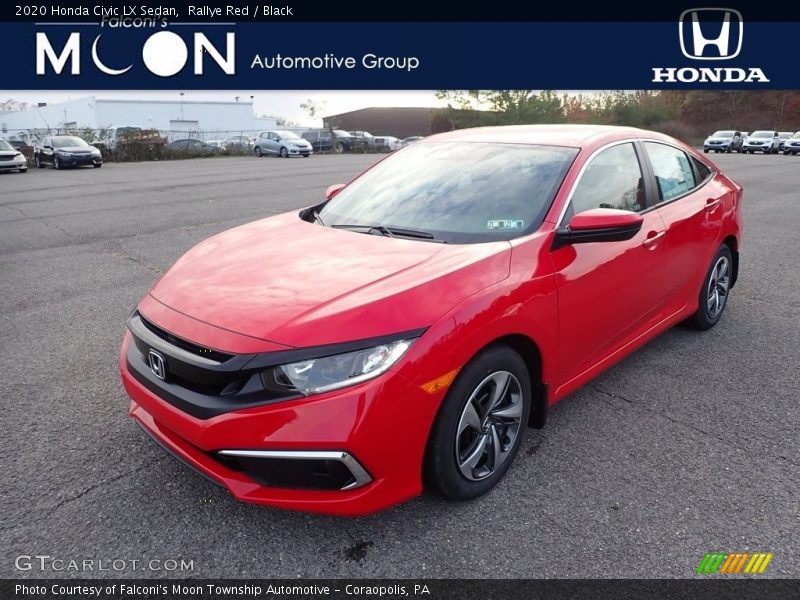 Rallye Red / Black 2020 Honda Civic LX Sedan