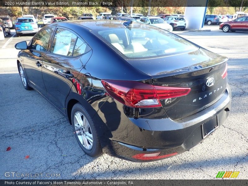 Phantom Black / Beige 2020 Hyundai Elantra Value Edition