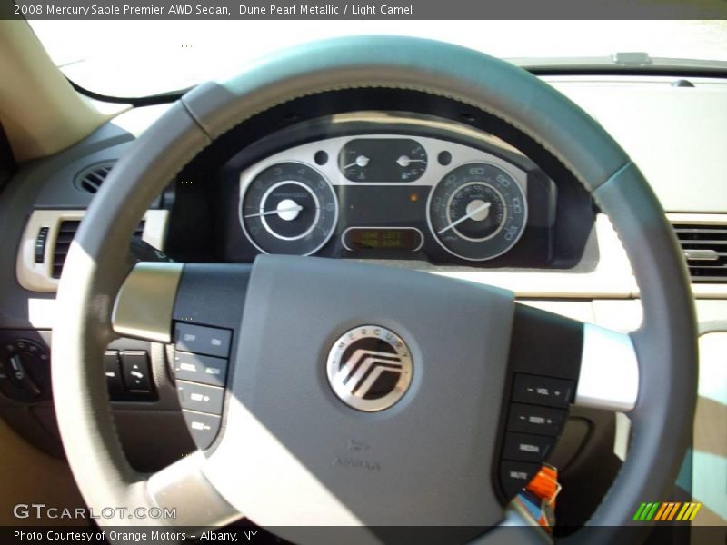 Dune Pearl Metallic / Light Camel 2008 Mercury Sable Premier AWD Sedan