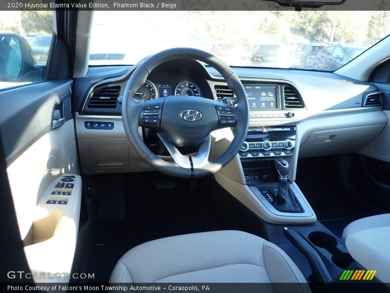 Phantom Black / Beige 2020 Hyundai Elantra Value Edition