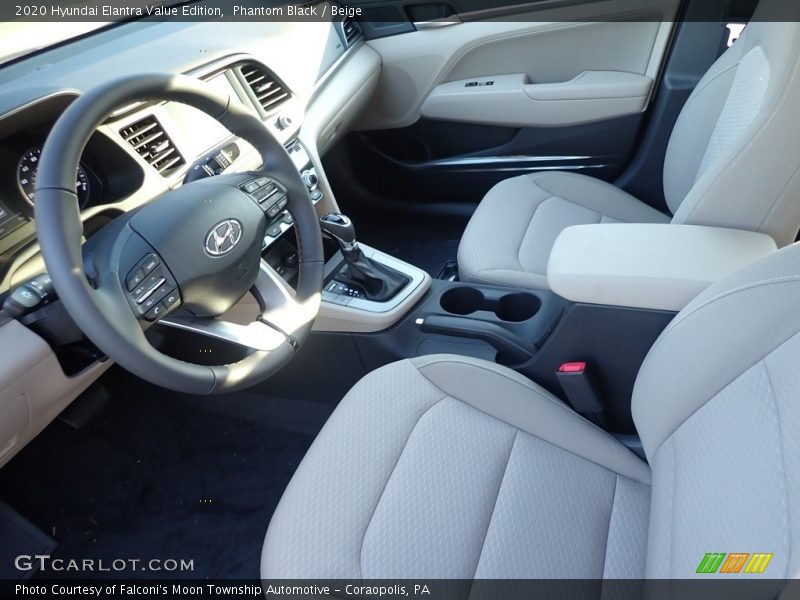 Phantom Black / Beige 2020 Hyundai Elantra Value Edition