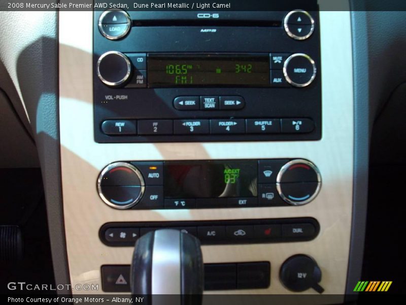 Dune Pearl Metallic / Light Camel 2008 Mercury Sable Premier AWD Sedan