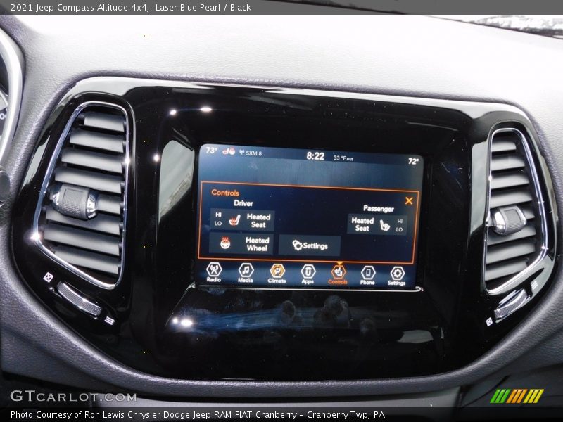 Controls of 2021 Compass Altitude 4x4