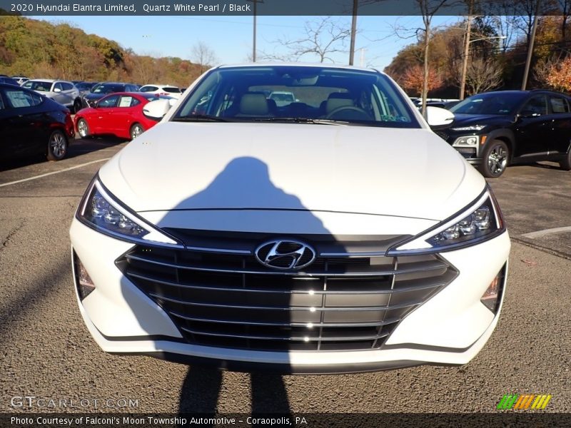 Quartz White Pearl / Black 2020 Hyundai Elantra Limited