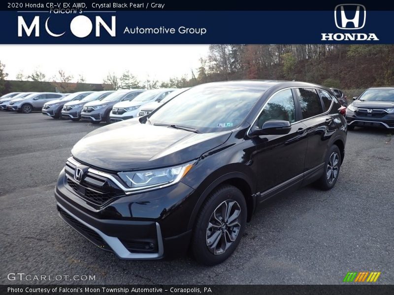 Crystal Black Pearl / Gray 2020 Honda CR-V EX AWD